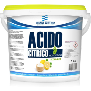Acido Citrico Monoidrato E330 Anticalcare Disincrostante 5KG CHEMICA SOLUTIONS